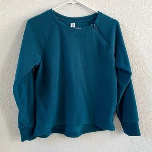 {Old Navy} Fleece Dark Teal Pullover